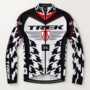 Bontrager Trek Cycling Jersey Mens S Long Sleeve Full Zip Race Bike Made Italy
